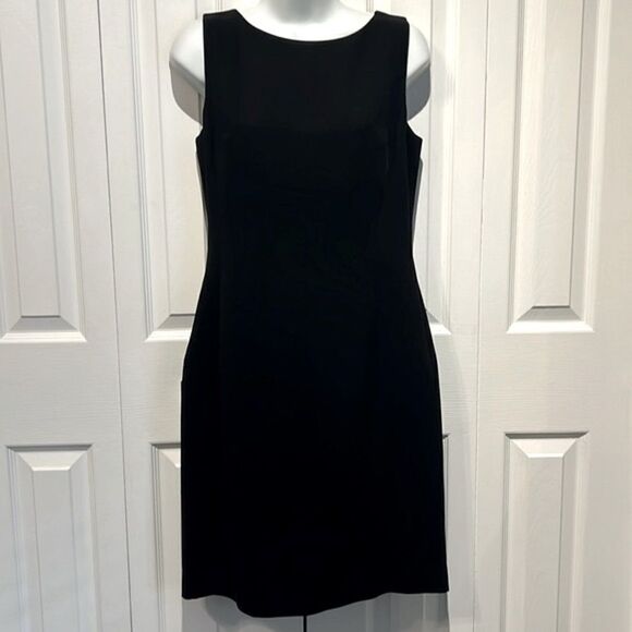 Loft Ann‎ Taylor Black Sleeveless Shift Dress Size 8P - Picture 1 of 10